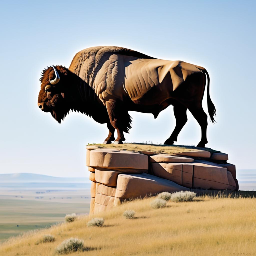 Bison Sovereign on the Hilltop