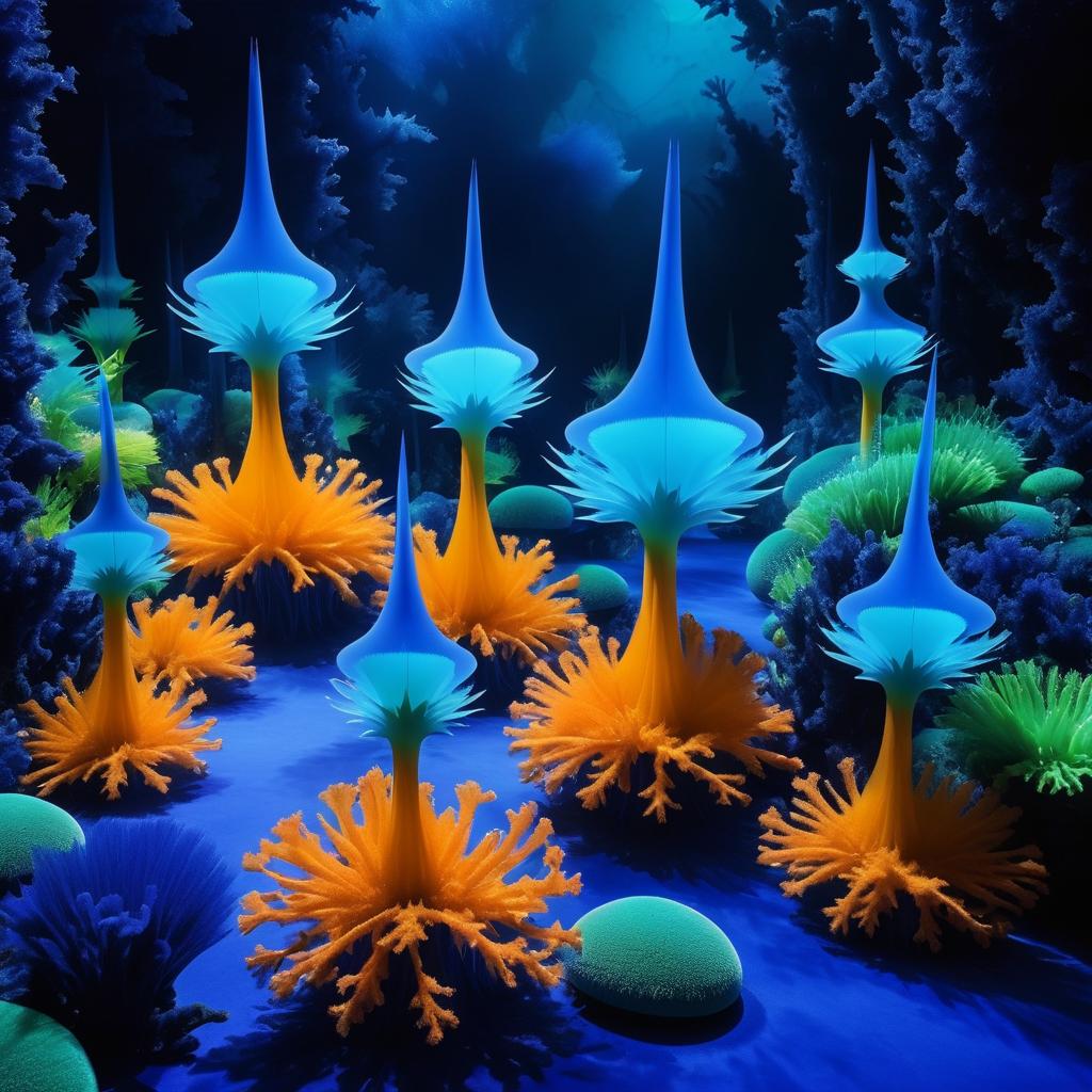 Scientists Exploring Vibrant Blue Fungus Worlds