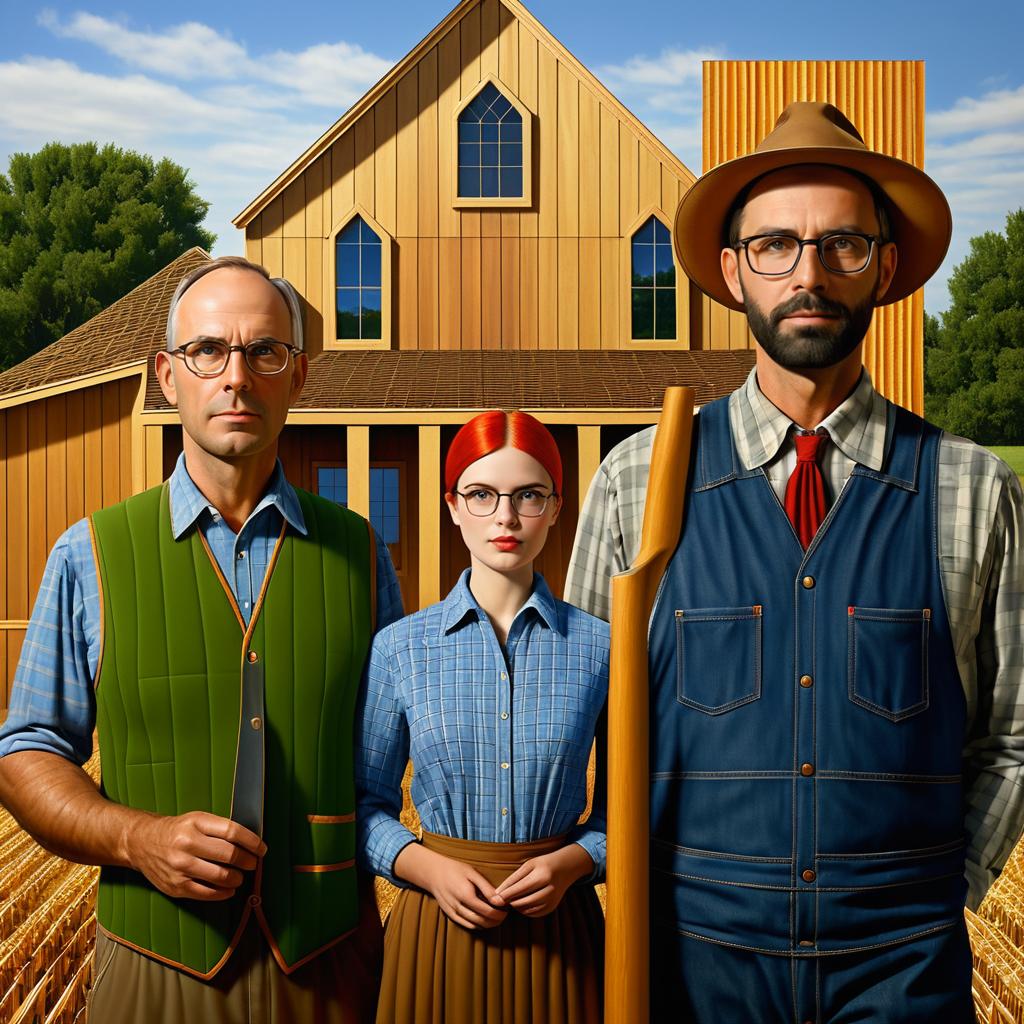 Modern Take on American Gothic Art