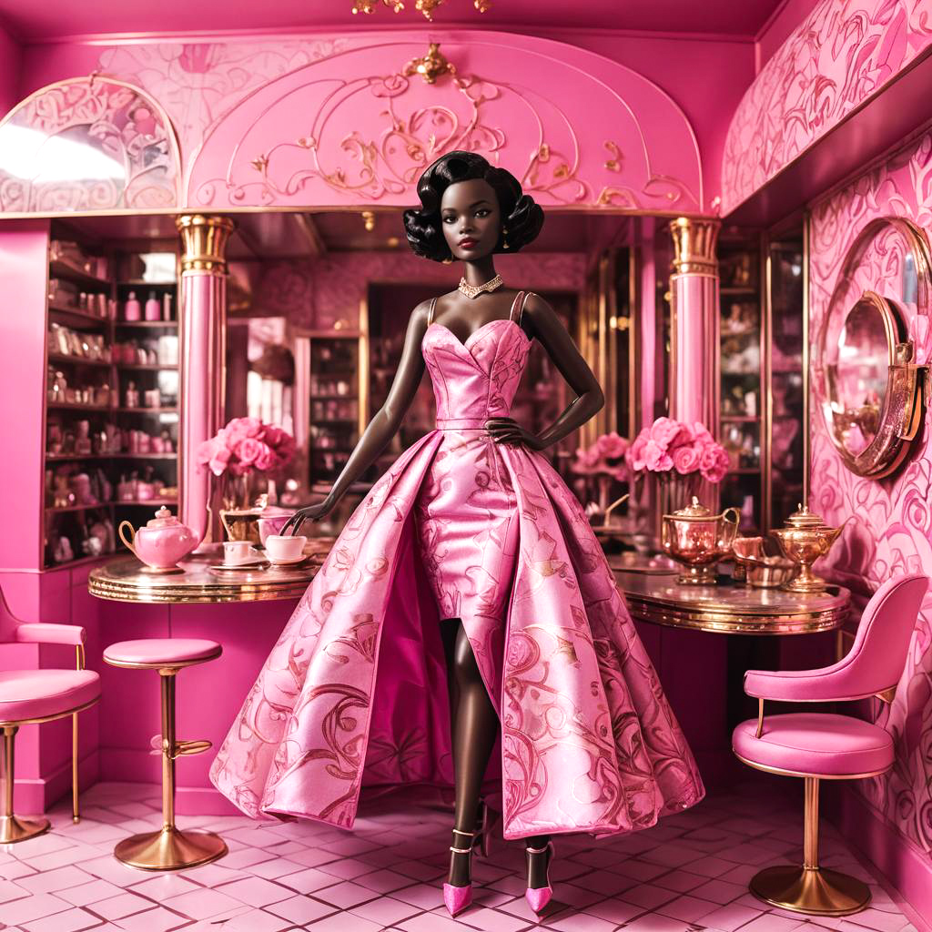 Chic Silhouette in Barbie-Inspired Fashion