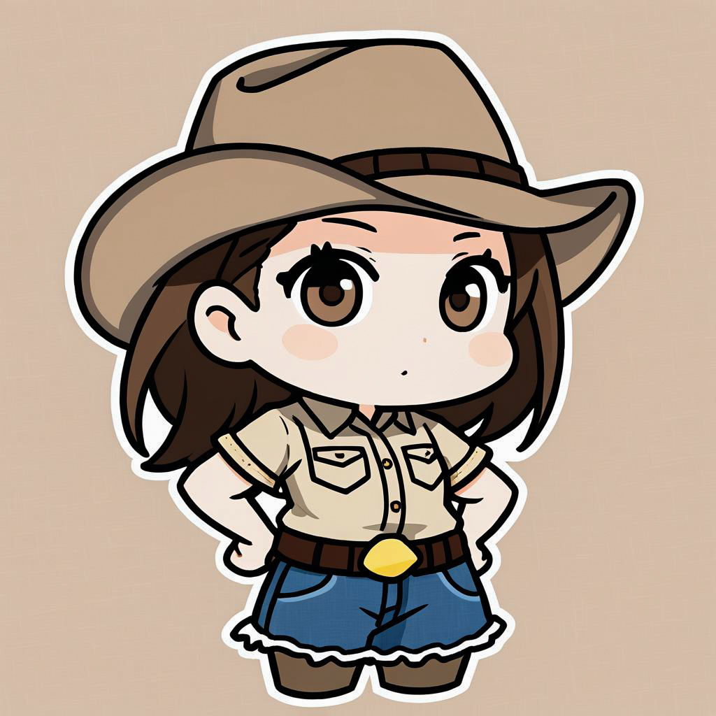 Chibi Sheriff’s Daughter in Cowgirl Style