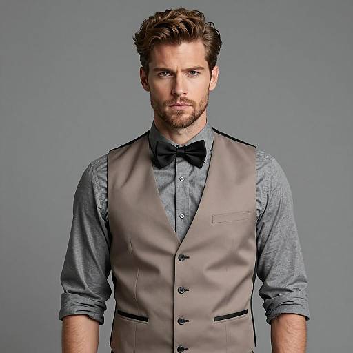 Elegant Halloween Costume Portrait of a Man