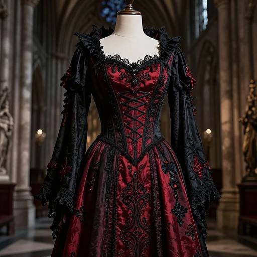 Gothic Robe in Cathedral Setting