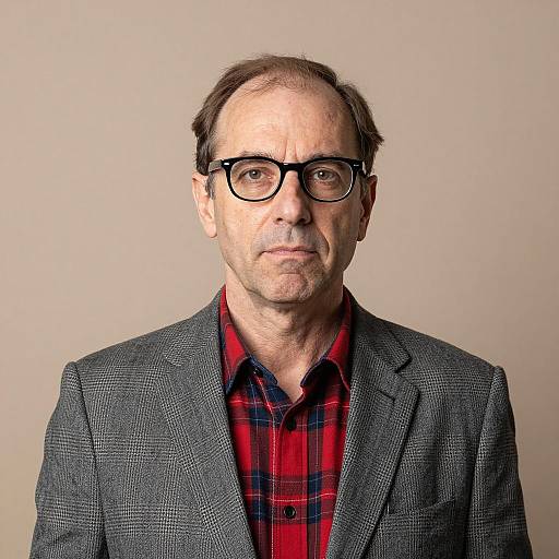 Middle-Aged Man in Stylish Attire