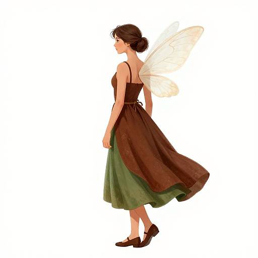 Female Fairy in Earthy Attire