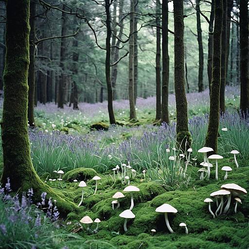 Serene Matisse-Inspired Forest Glade