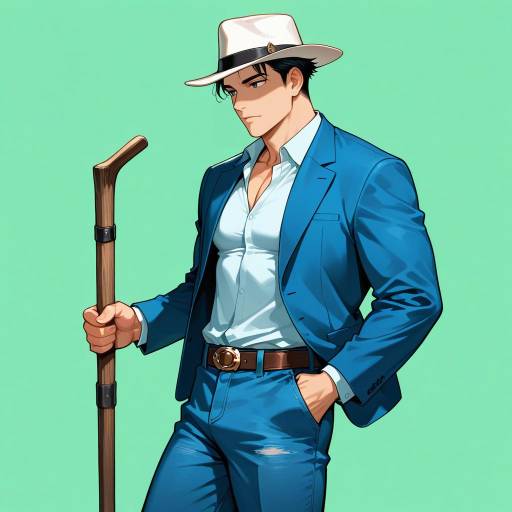 Stylish Cowboy Shot of a Tall Man Stylish Cowboy Shot of a Tall Man