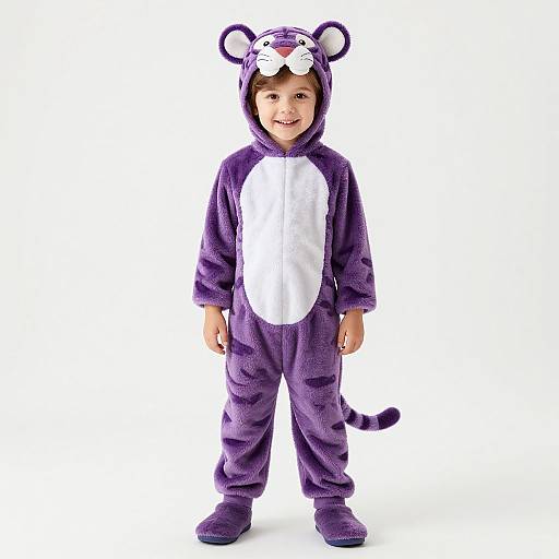 Purple Tiger Costume for Kids