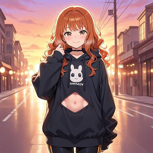 Blushing at Sunset: Hoodie and Leggings