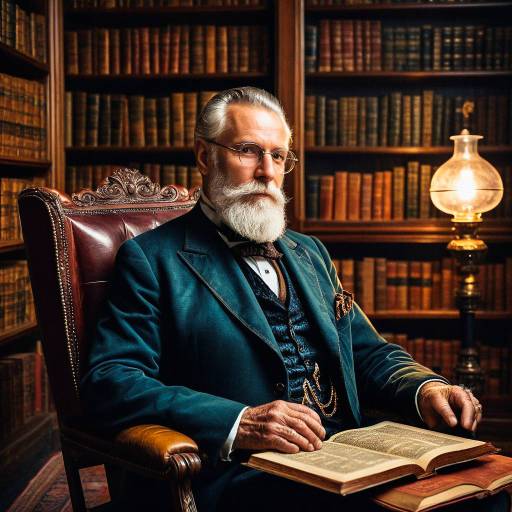 Victorian Gentleman in Cozy Study Victorian Gentleman in Cozy Study