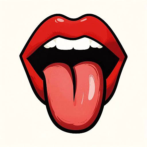 Bold Pop Art Lips Poster