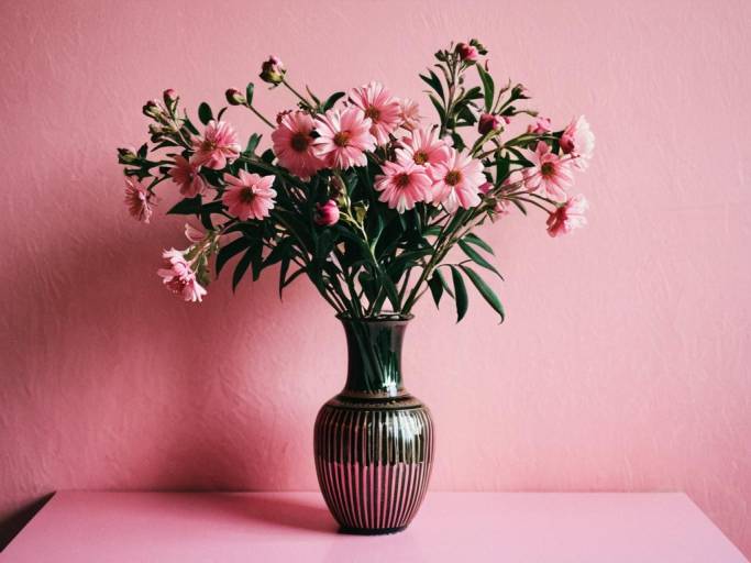 Elegant Pink Flower Backdrop Design