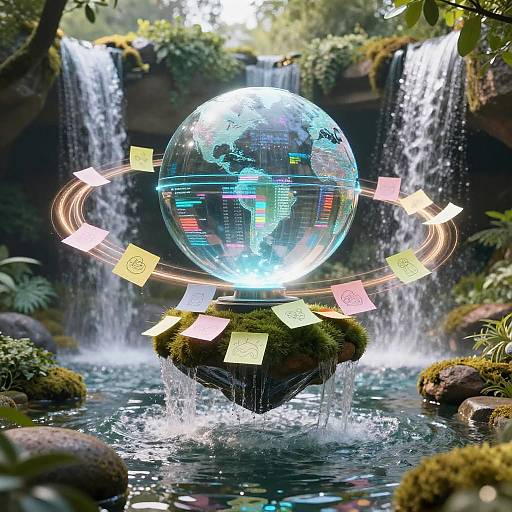 Floating Zen Garden Brainstorm Scene