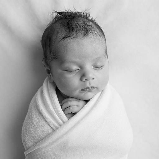 Serene Sleeping Baby in Soft Blanket