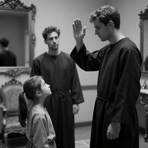 Mysterious Encounter in Dim Light