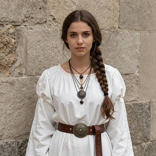 Medieval Portrait of a Young Woman