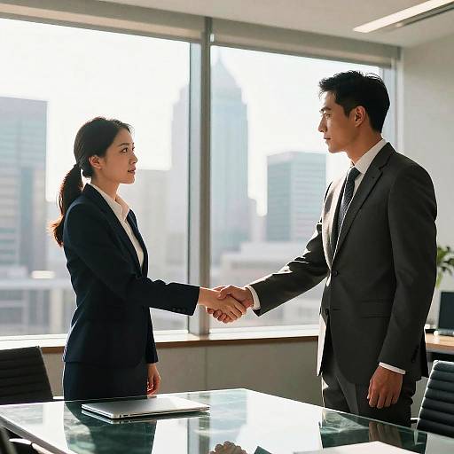 Corporate Negotiation in Modern Office