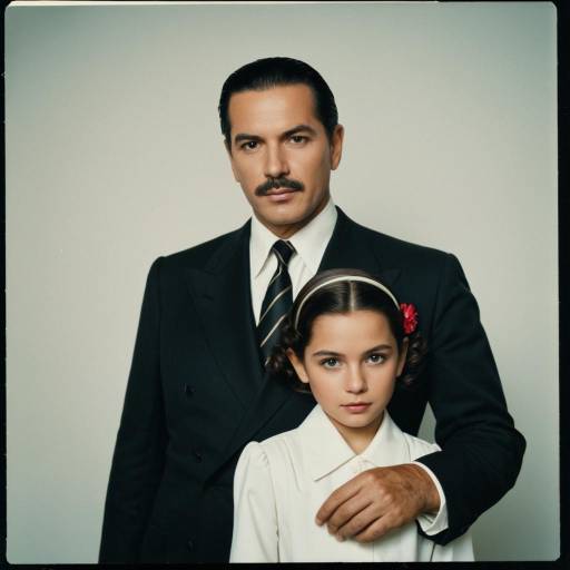 1940s Italian Man and Young Girl Portrait