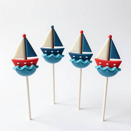 Nautical-Themed Decorative Cake Pops