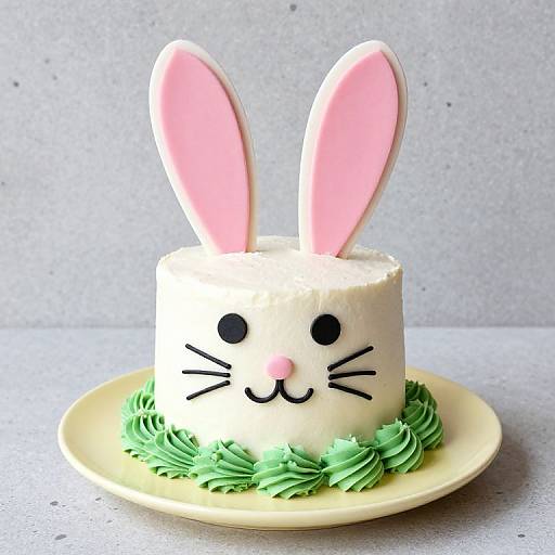 Cute Easter Bunny Birthday Cake