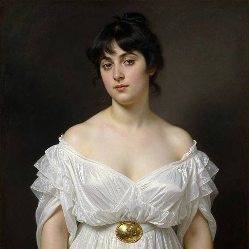 Elegant Bouguereau Portrait of Woman