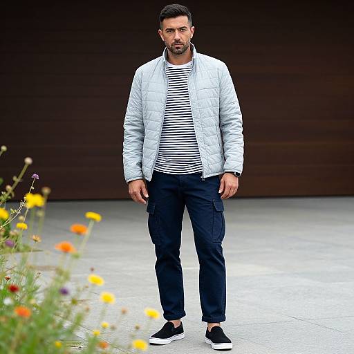 Confident Man in Street Style Outfit