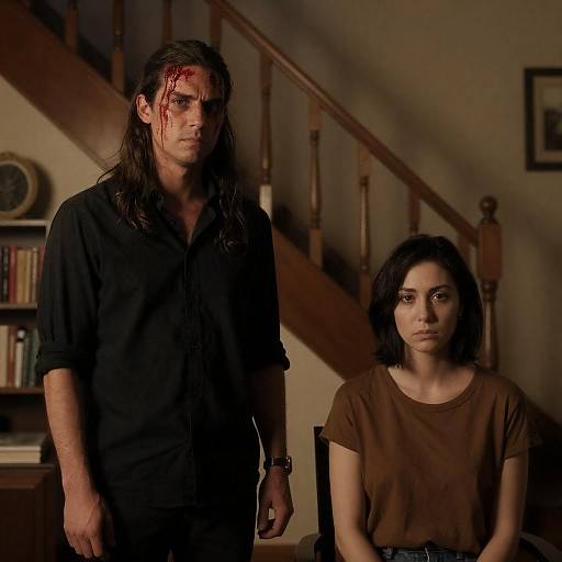 Intense Portrait in Dim Lighting