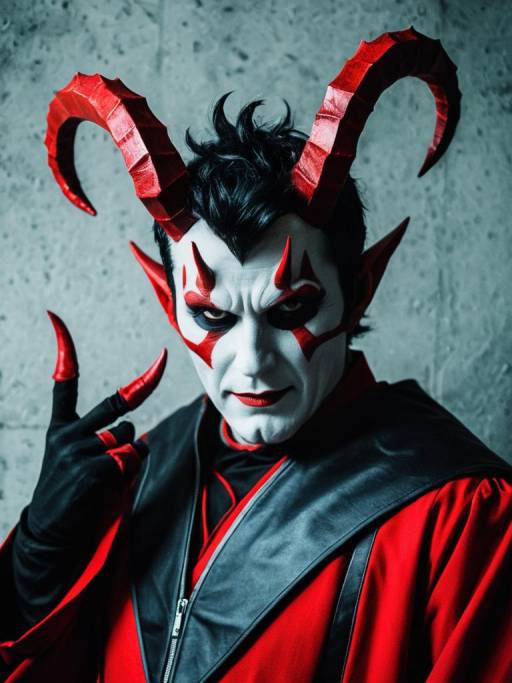 Realistic Devil Horns Cosplay Portrait