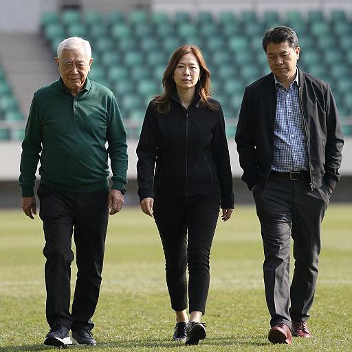 Candid Stadium Walk with Friends