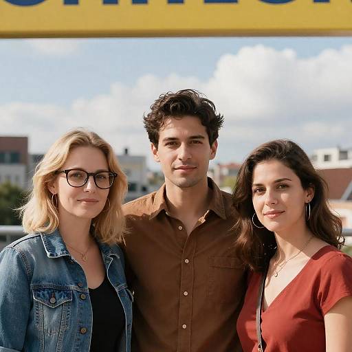 Urban Portrait of Three Diverse Individuals