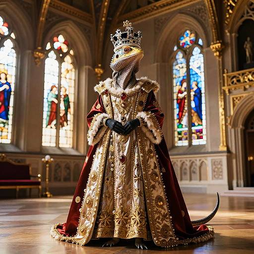 Regal Lizard in Royal Palace