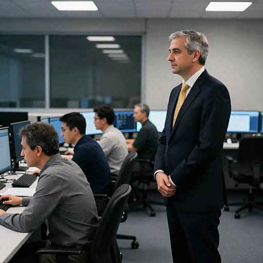 Business Leader in Modern Control Room