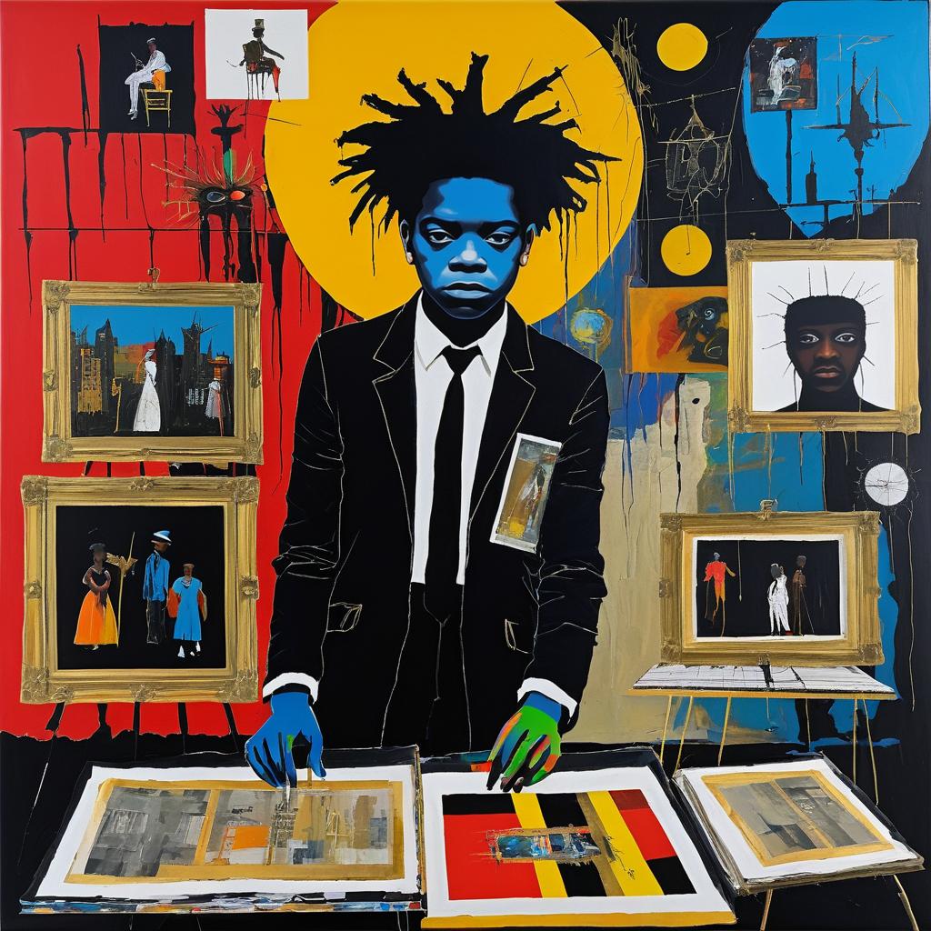 Basquiat-Inspired Keeper of Nightmares Art