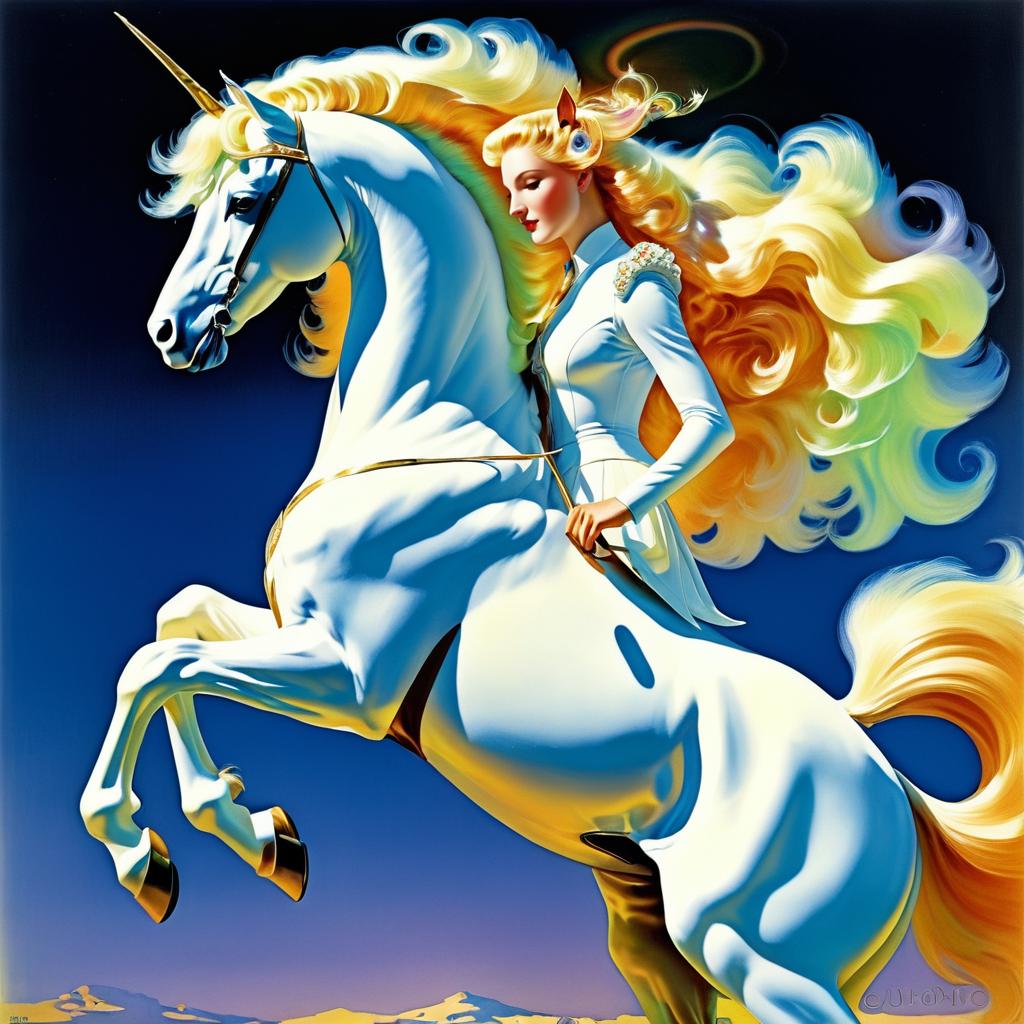 Ultra-Detailed Unicorn Photo in Fantasy Realism