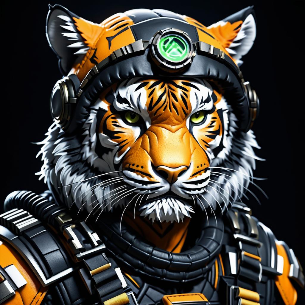 Fierce Tiger Rogue in Post-Apocalypse