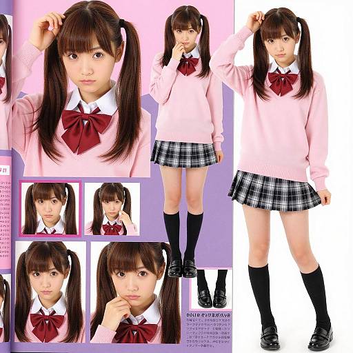 Japanese Schoolgirl Fashion Magazine Layout
