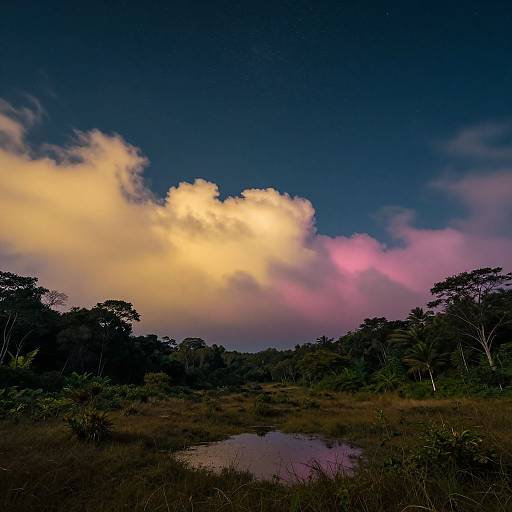 Mesmerizing Celestial Landscape Scene