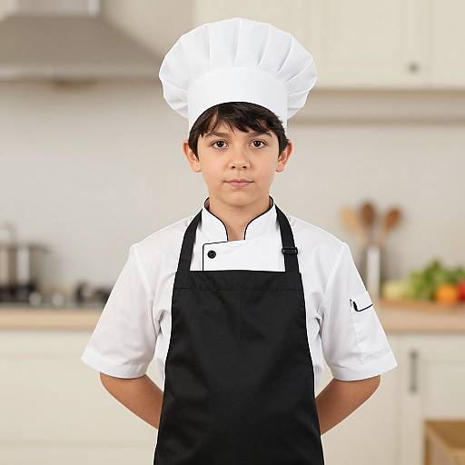 Realistic Boy Chef in Costume
