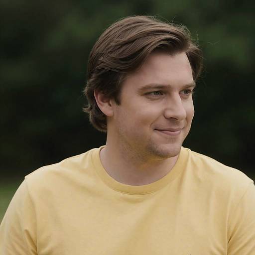 Portrait of a Smiling Man Outdoors