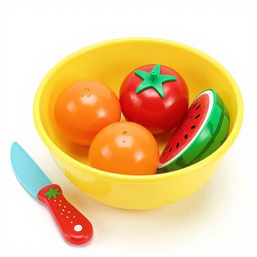 Colorful Plastic Fruit Play Set