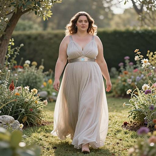 Inclusive Beauty in Serene Garden