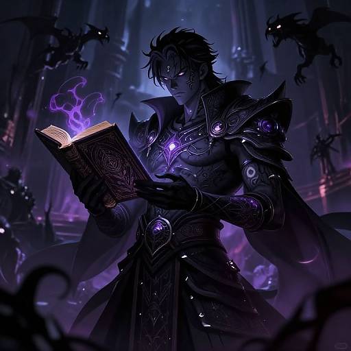 Dark Sorcerer Summoning Shadow Creatures