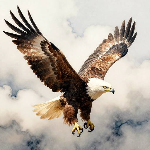 Majestic Bald Eagle in Flight