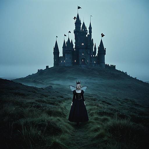 Dark Fairy Castle at Twilight