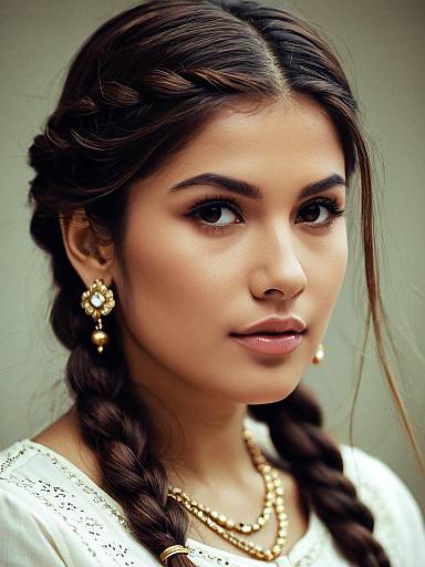 Realistic Portrait of Pakistani Female Designer