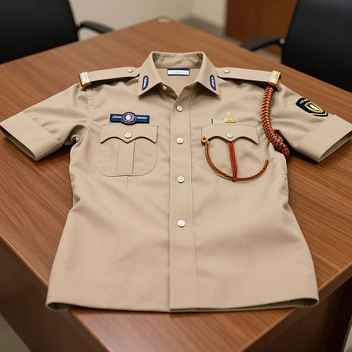 Indian Police Uniform Display