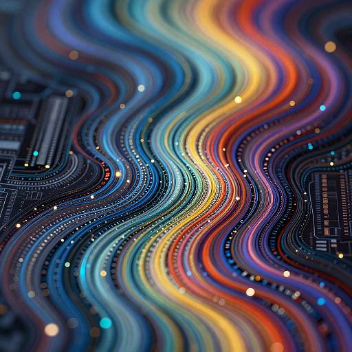 Abstract AI Algorithm Digital Art