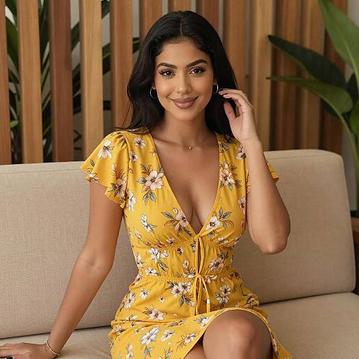 Young Woman Relaxing on Couch