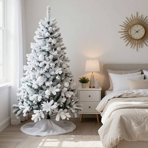 Cozy Christmas Bedroom Corner