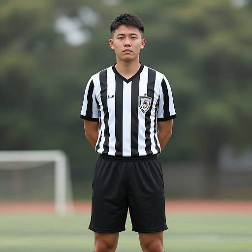 Realistic Football Referee Portrait